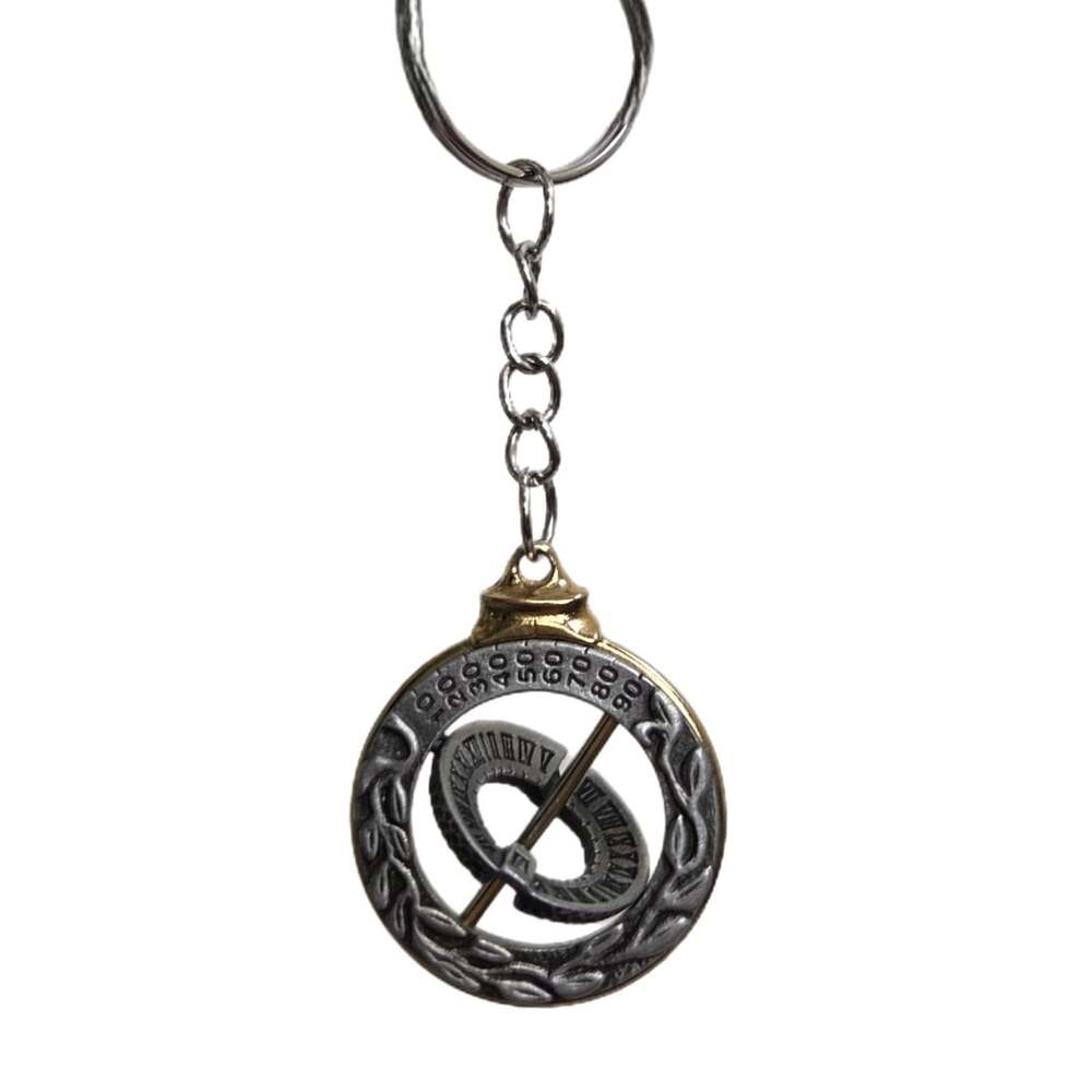 Vintage Rare Equatorial Sundial Keychain